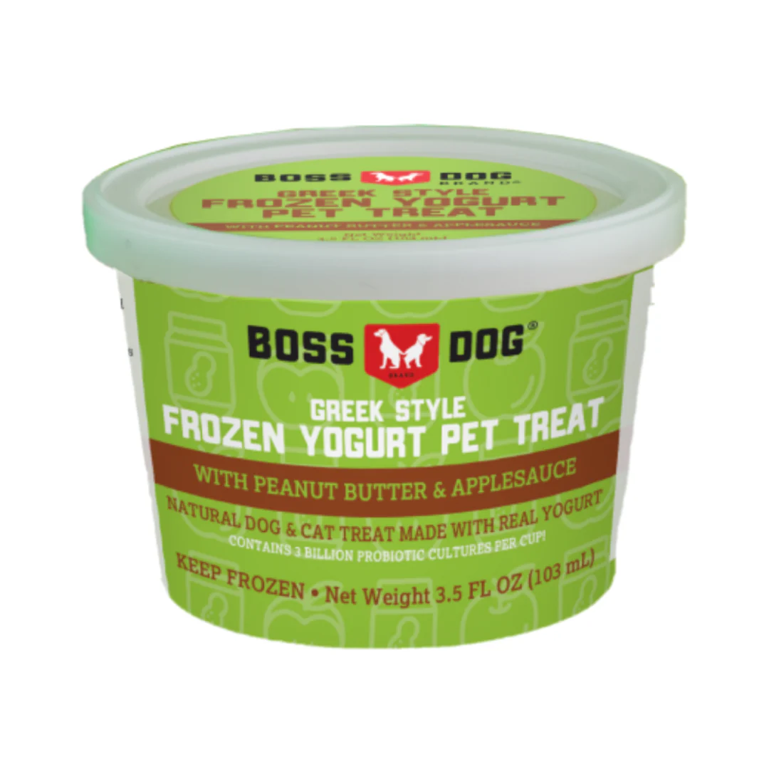 Boss Dog Frozen Yogurt Treat Peanut Butter Apple 3.5oz