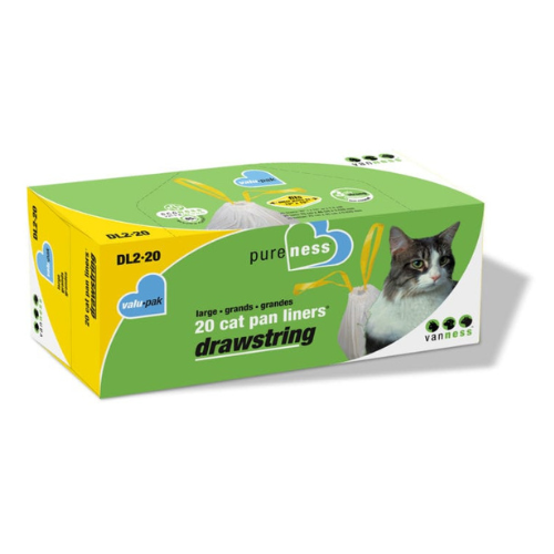 Van ness Cat Drawstring Litter Pan Liners Large 20 Pack