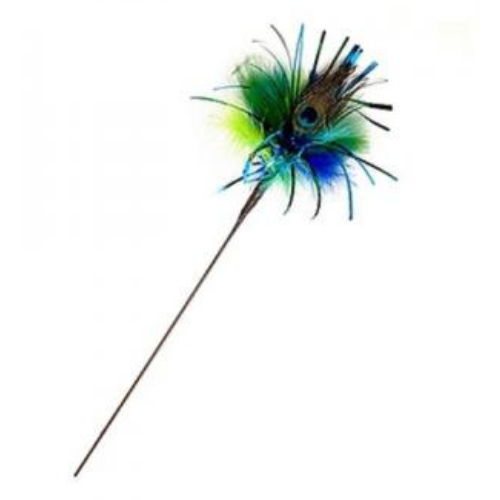 Go Cat Toy Peacock Sparkler Teaser 36''