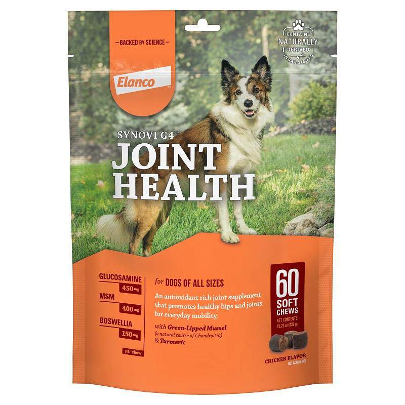 Elanco Synovi Dog Chews G4 Joint Health 60 CT