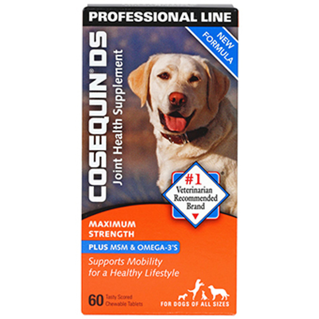 Cosequin Dog Joint Max Strength Health Supplement + MSM & Omega 3 60ct