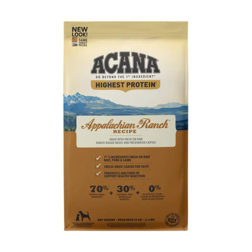 Acana Regionals Dog Appalachian Ranch 25#