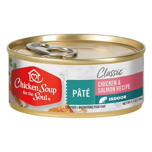 Chicken Soup Pate Indoor Cat Chicken & Salmon 5.5oz can