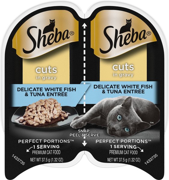 Sheba Perfect Portions Cat Whitefish & Tuna Cuts in Gravy 2.64oz