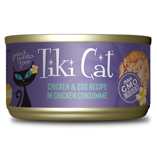 Tiki Cat Koolina Luau Chicken & Egg in Chicken Consomme 2.8oz Can