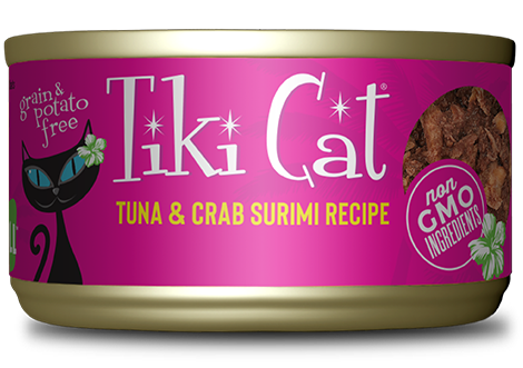 Tiki Cat Lanai Grill Tuna & Crab Surimi 2.8oz Can
