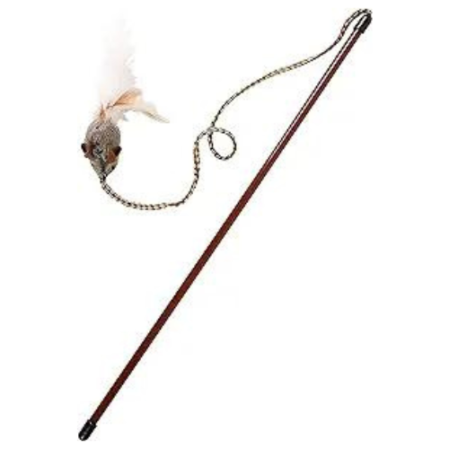 Our Pets Play N Squeak Wand with feather