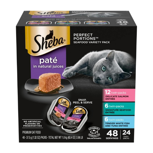 Sheba Perfect Portions Cat Seafood Variety 24pk