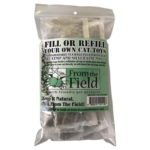 From the Field Cat Toy Shelby Hemp Mouse Long Tail Refill