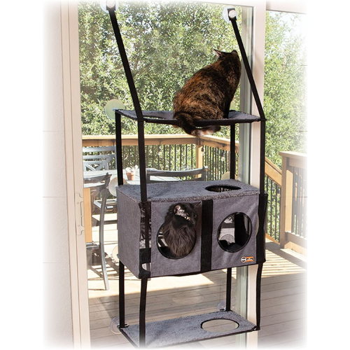 K&H CAT MOUNT TOWNHOUSE GRAY