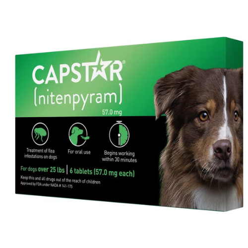 Capstar Dog 25-125# Flea Tablets 6CT