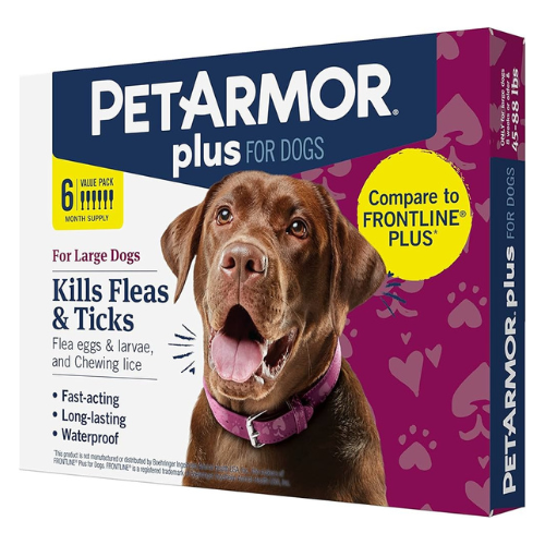 Pet Armor Plus Flea & Tick Prevention Large Dogs 45-88# 3 Dose