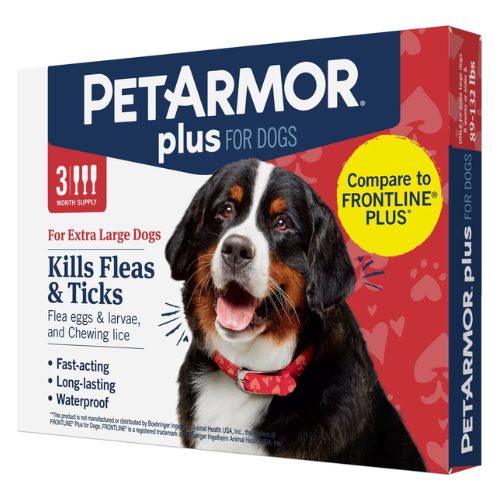 Pet Armor Plus Flea & Tick Prevention Extra Large Dogs 89-132# 3 Dose