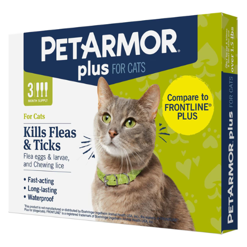 Pet Armor Plus Flea & Tick Prevention Feline Over 1.5# 3 Dose