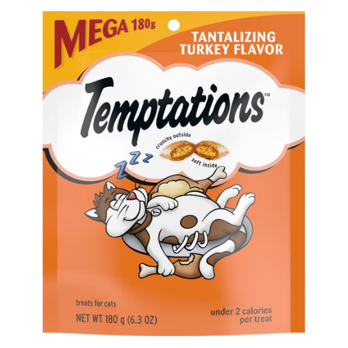 Temptations Cat Treats Tantalizing Turkey Mega Bag 6.3oz