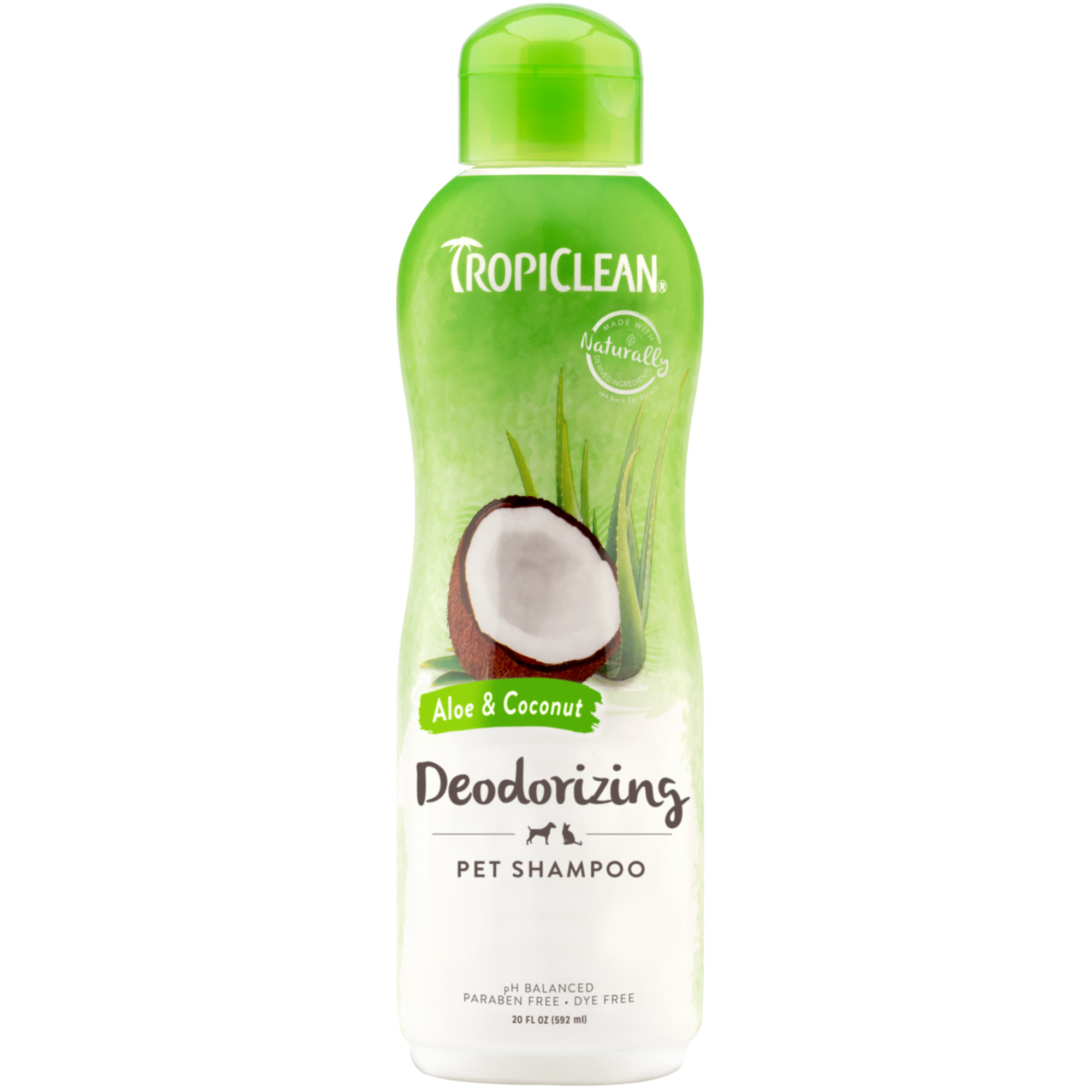 Tropiclean Aloe & Coconut Deodorizing Shampoo For Pets 20oz