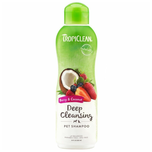 Tropiclean Deep Cleansing Pet Shampoo Berry & Coconut 20oz