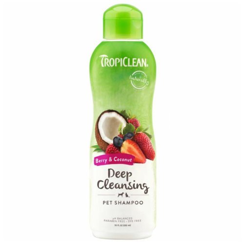 Tropiclean Berry & Coconut Deep Cleansing Pet Shampoo 20oz