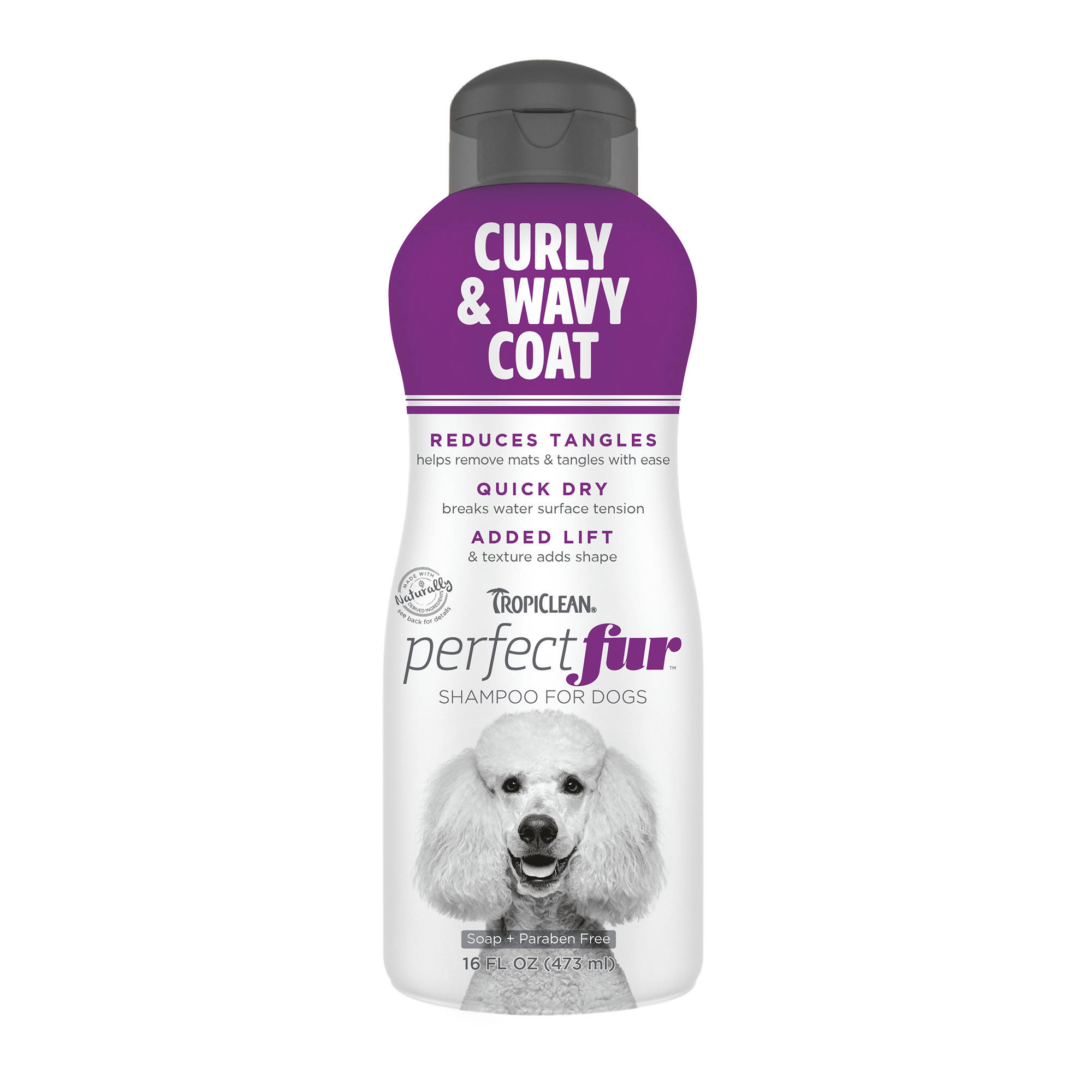 Tropiclean Dog Perfect Fur Curly & Wavy Coat Shampoo 16oz