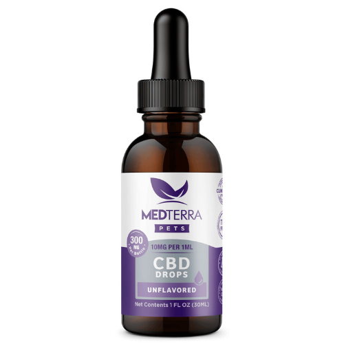 Medterra Pet Hemp Oil Tincture 300mg Unflavored 1oz