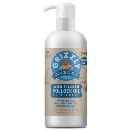Grizzly Pollock Oil Dog Supplement 16oz