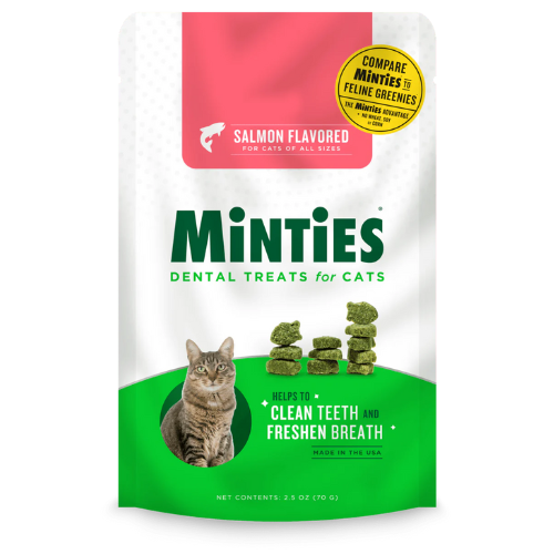 VetIQ Minties Dental Cat Treats Salmon Flavor 2.5oz