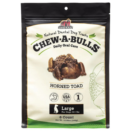 Redbarn Chew-A-Bull Toad Large 6pk