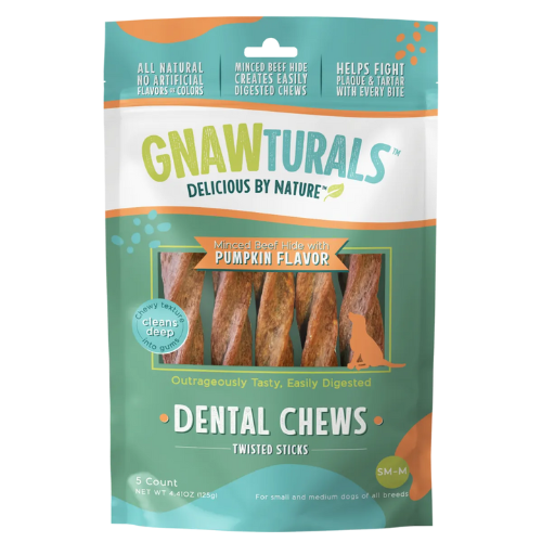 GNAWTURALS TWIST PUMPKIN SM MD