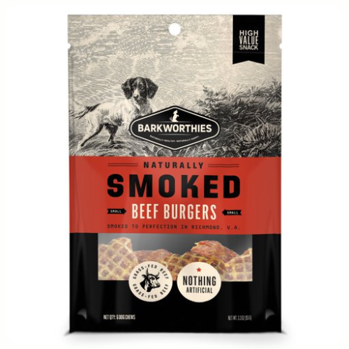 Barkworthies Smoked Beef Burgers Small 6 Pack