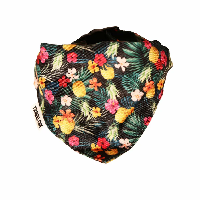 TRAVEL CAT BANDANA CLR HAWAIIAN