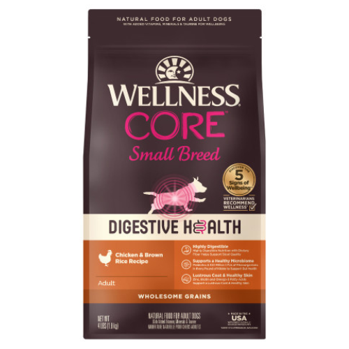 Wellness CORE Dog Small Breed Digestive Health Chicken & Rice 4#