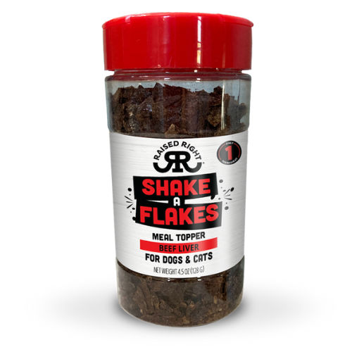 Raised Right Shake A Flakes Meal Topper Beef 4.5oz