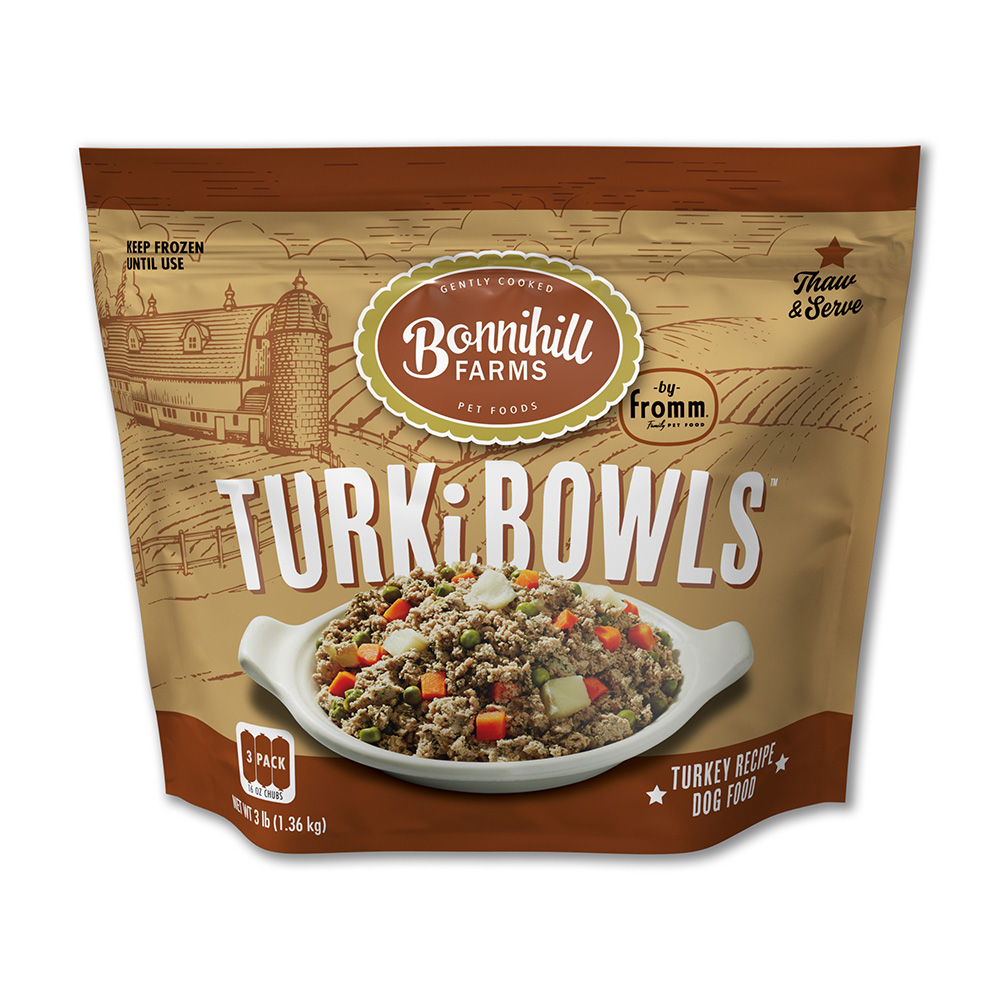Bonnihill Farms Dog Frozen Turkey Bowls 3pk