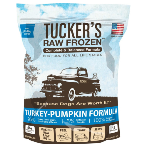 Tucker's Frozen Raw Dog Turkey Pumpkin 3#