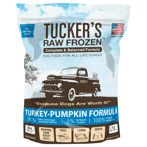 Departments Tucker's Frozen Raw Dog Turkey Pumpkin 6