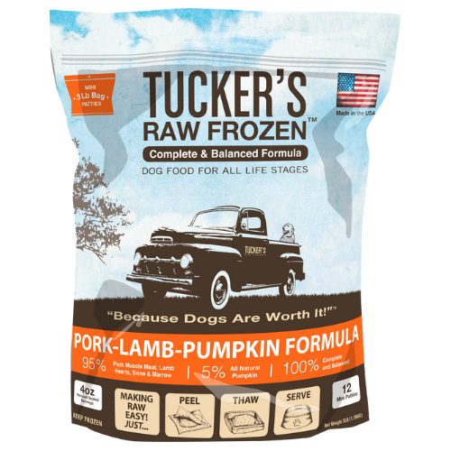 Tucker's Frozen Raw Dog Pork Lamb Pumpkin 3#