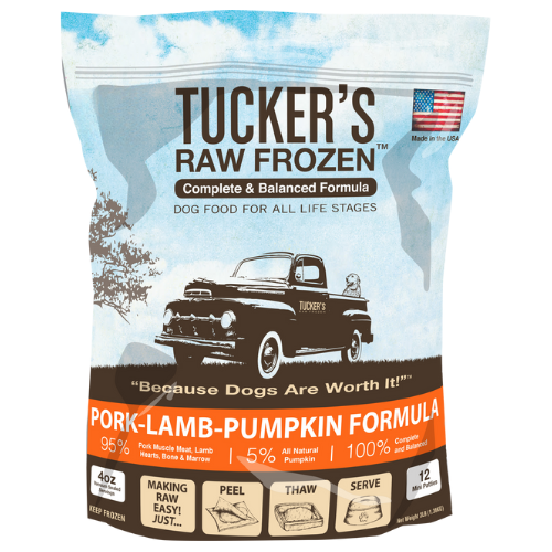 Tucker's Frozen Raw Dog Pork Lamb Pumpkin 6#