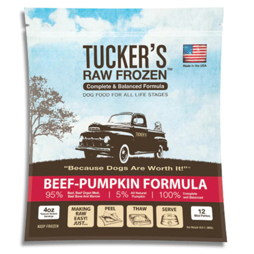 Tucker's Frozen Raw Dog Beef Pumpkin 6#