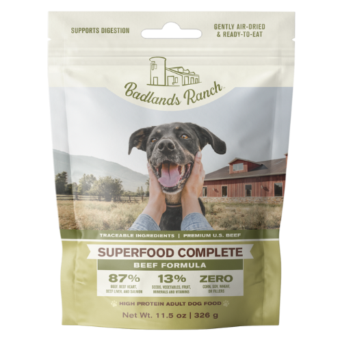 Badlands Ranch Dog Superfood Complete Air Dried Beef 11.5oz