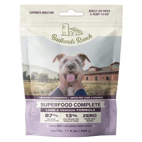 Badlands Ranch Dog Superfood Complete Air Dried Lamb & Venison 11.5oz