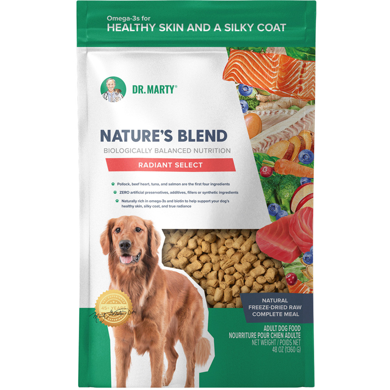 Dr Marty Dog Nature's Bland Freeze Dried Radiant Select 16oz