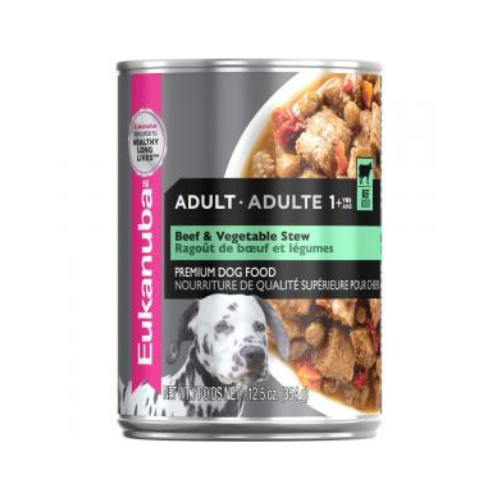 Eukanuba Adult Dog Beef & Vegetable Stew 12.5oz can