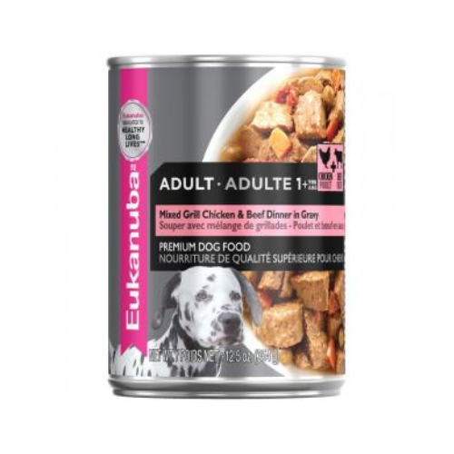 Eukanuba Adult Dog Mixed Grill Chicken & Beef Dinner Gravy 12.5oz can