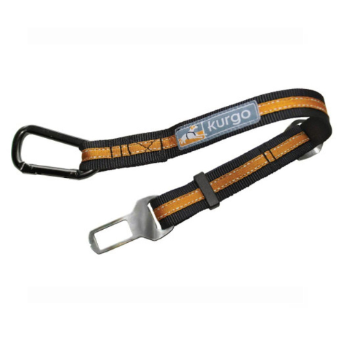 Kurgo Direct to Seatbelt Tether Orange Black