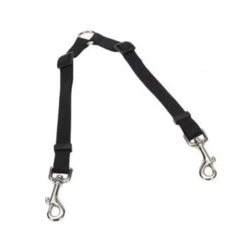 2 Dog Adjustable Coupler 3/4 x 36'' Black