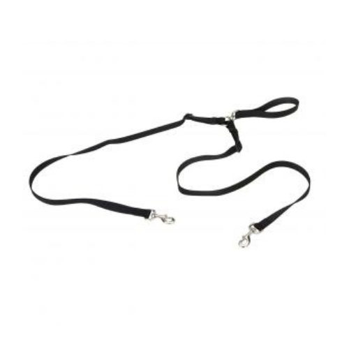 2 Dog Walker Adjustable Tangle-Free Nylon Leash 1'' x 4'