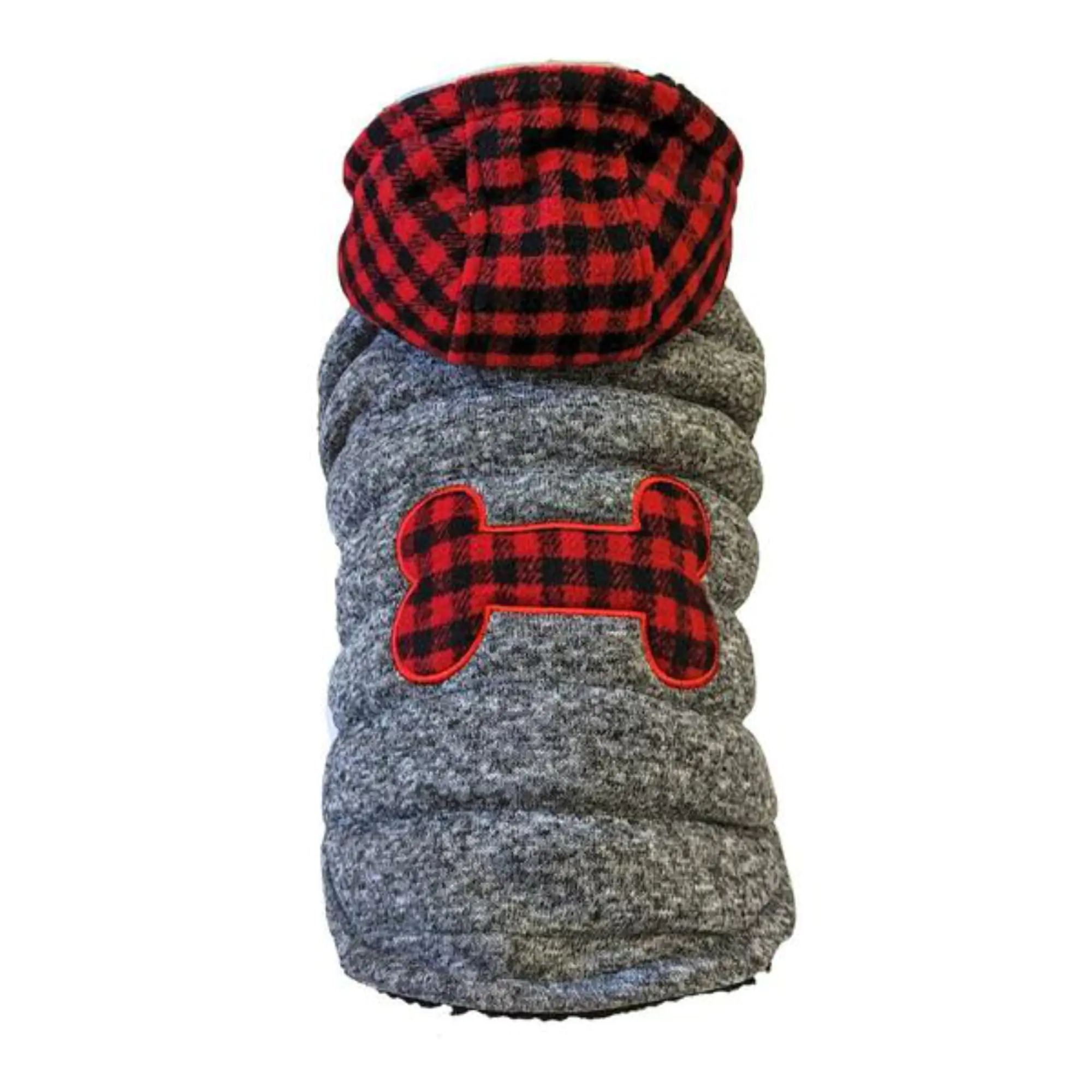 BUFFALO PLAID COAT GRAY LG