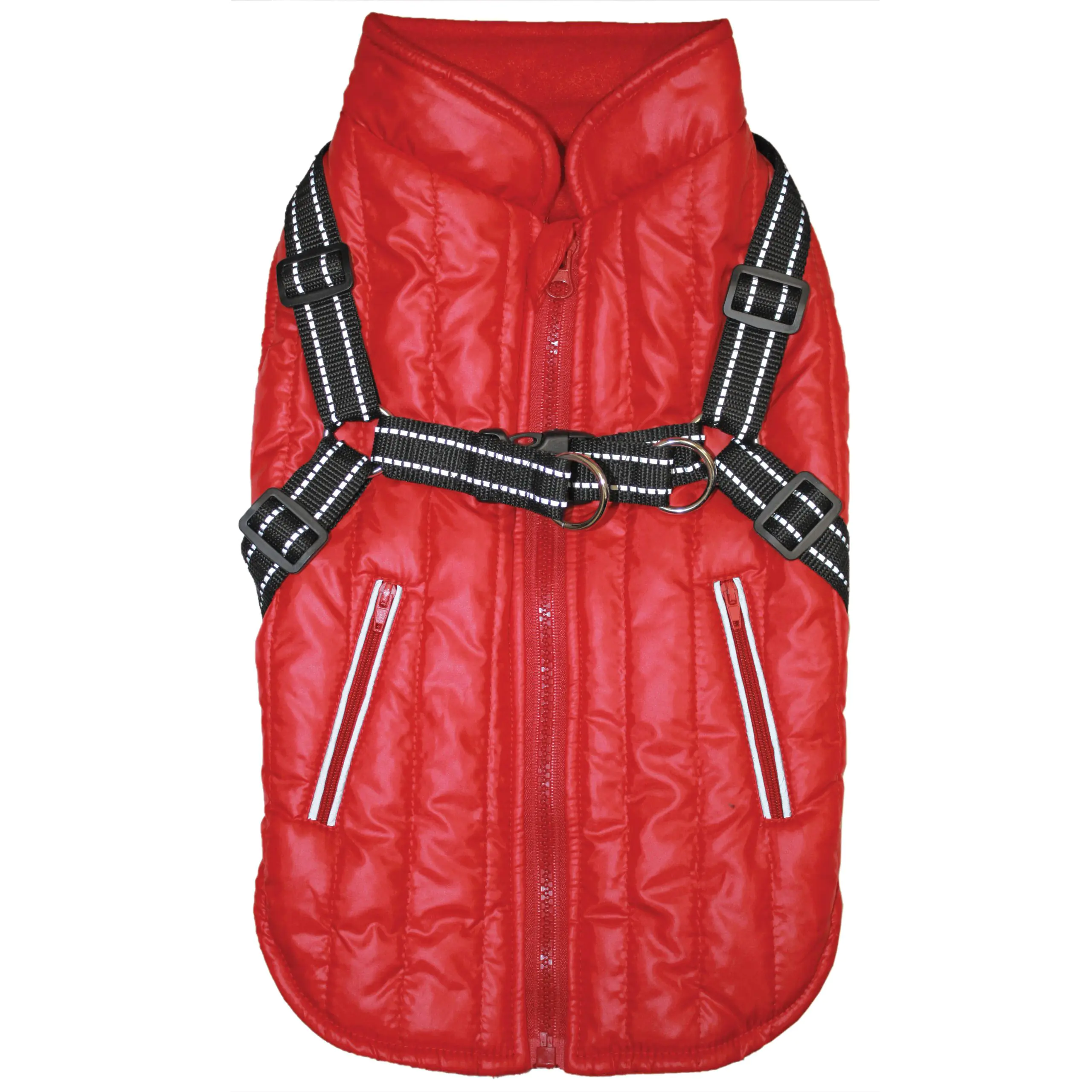 HARNESS COAT RED LG