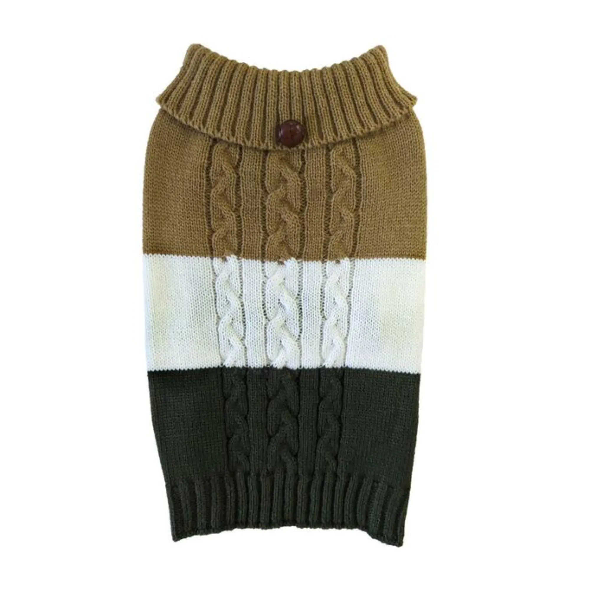 COLOR BLOCK SWEATER CARAMEL XL
