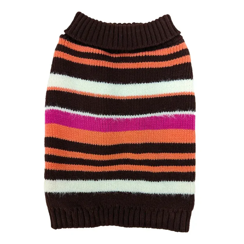 RETRO STRIPE PLUM SWEATER MD